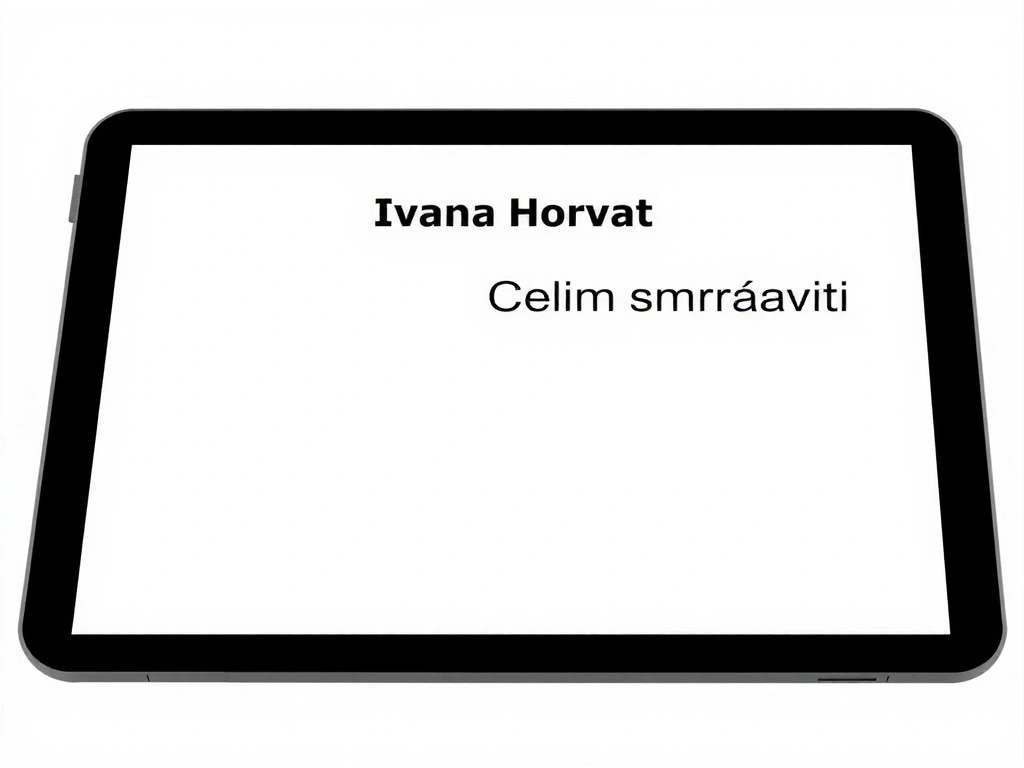 Digitalni obrazac na tabletu